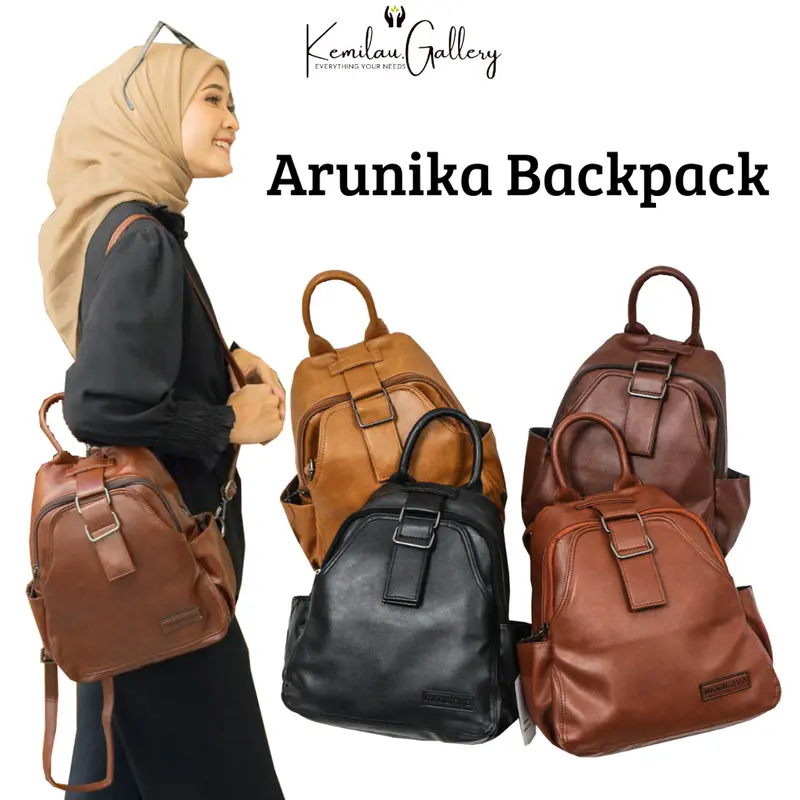 Ransel Backpack Wanita Arunika Moonzaya Bahaan Sintetic Leather 0