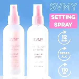 SETTING SPRAY UNTUK MENGUNCI MAKEUPTAHAN LAMA TIDAK GESER DAN MEMBUAT WAJAH.