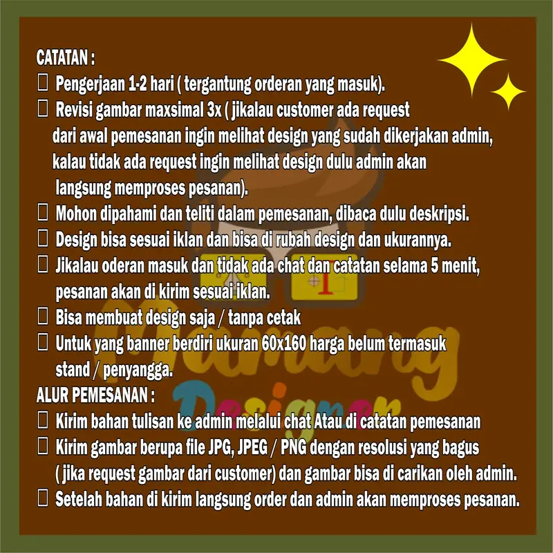 MMT Banner Spanduk Jualan Buah Potong Model Berdiri bb 1
