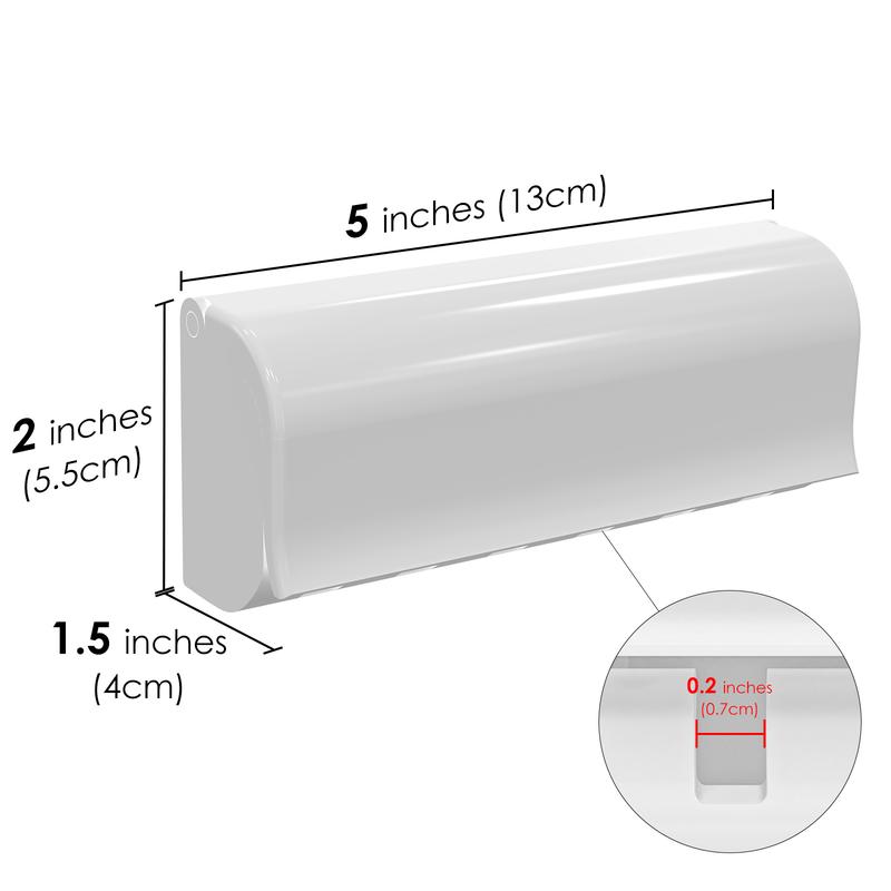 Product Introduction of Wallmount Toothbrush Holder with Cover for Shower, RV Cabinet Organizer, Plastic Self Adhesive 6 Slots Tooth Brush Hanger Compatible with Oral-B CrossAction, Colgate Extra Clean 9