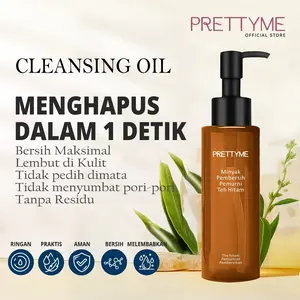 PRETTYME Black tea Cleansing Oil  /Pembersih Makeup /Pembersih wajah ACNE CLEAR/SKINCARE Tidak Menyumbat Pori-Pori Remover Cleanser