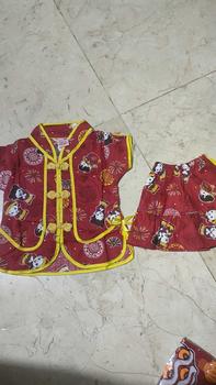 Product Review of Setelan Baju Cina Rok Baju Sanghai Lengan Pendek Buat Usia 0 Bulan Sampai 7 Tahun Bahan Katun from j**b 2