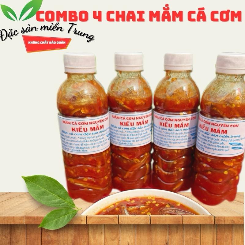 COMBO 4 CHAI MẮM NÊM CÁ CƠM đặc sản cam ranh