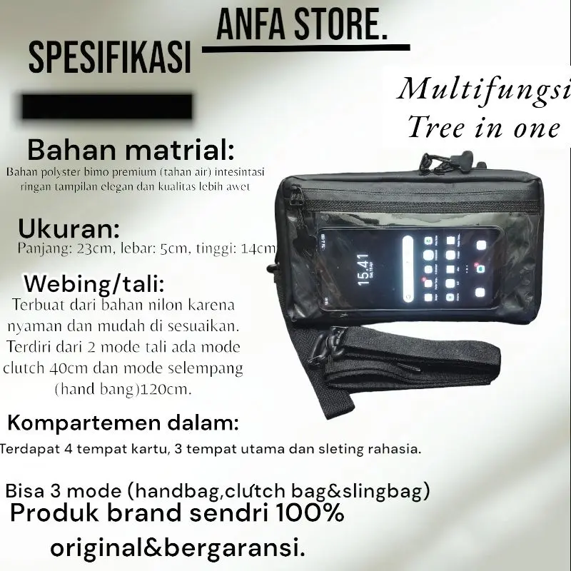 tas selempang pria slimbag hanbag pria waterproof tas anti air tas keren 4