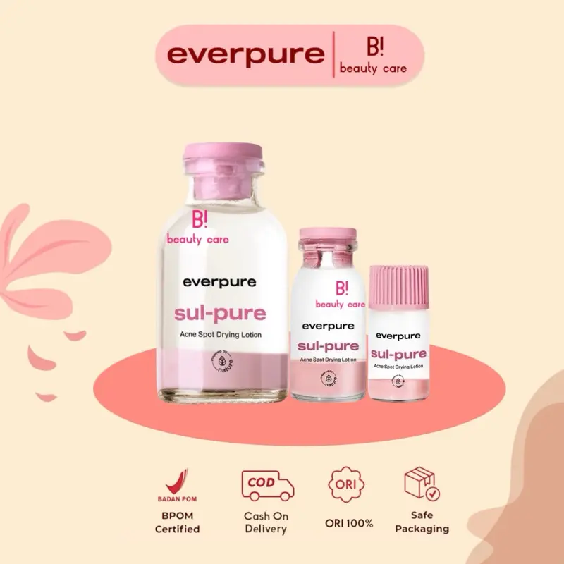 [READY SIAP KIRIM] EVERPURE Sul-pure Acne Spot Drying Lotion - Obat Totol Mengeringkan Jerawat Dalam 1 Hari Dengan Sulfur & BHA [BPOM] 3ml, 10ml, 20ml Acid Treatment