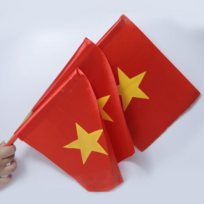 Cờ vẫy cầm tay ngày khai giảng-Cờ vẫy chụp ảnh áo dài,cổ vũ bóng đá,để bàn,trang trí chào mừng 02348 1