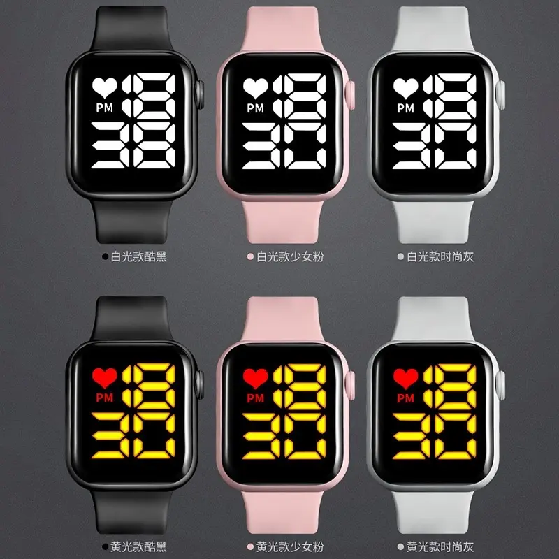 Jam Tangan LED Digital Pria Wanita Rubber Elektronik Fashion Couple Anak Remaja Premium JAY018 watch 3