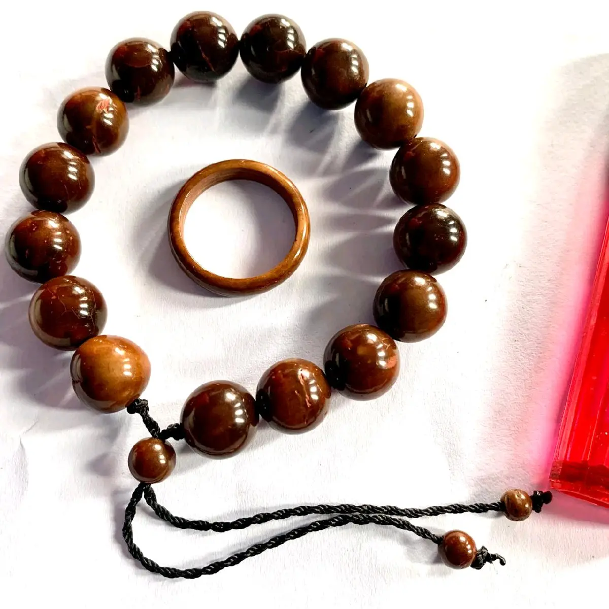 Gelang Kayu Kokka Bulat Jumbo Kaukah Kokah Bracelets Coklat