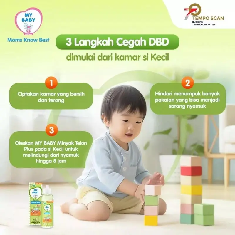 3 PCS Minyak Telon Plus Eucalyptus MY BABY 150ml 2