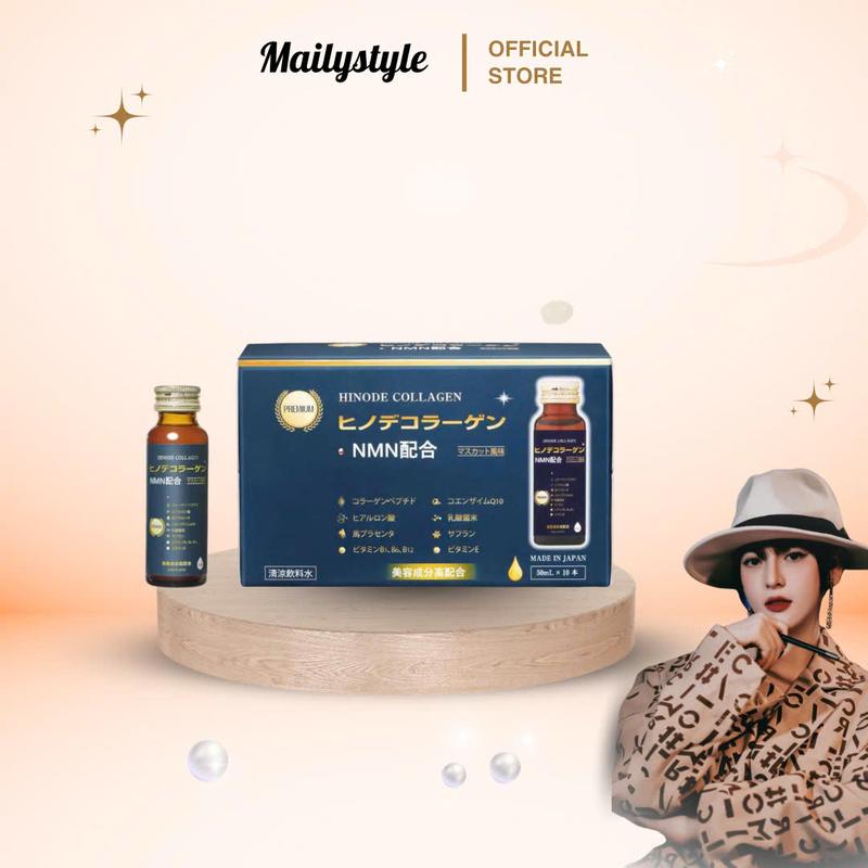 A174_ Nước Uống Hinode Collagen NMN Nhật Bản (Hộp 10 ống)