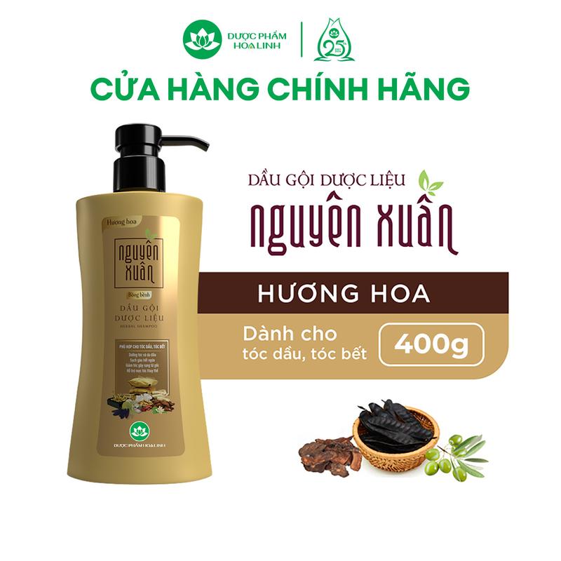 Dầu gội dược liệu Nguyên Xuân bồng bềnh 365g KM 35g - Dành cho tóc dầu bết
