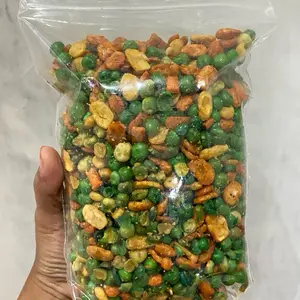 Kacang mix 500gr  Snack Kering (koro,kacang polong ijo, kacang koro balado, kacang polong ijo tepung, balado,jaipong)  Food cemilan   Makanan