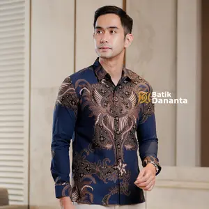 Dananta Batik Pria Modern Motif Navalis Lengan Panjang Pendek Batik Premium PL