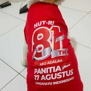 Baju kucing anjing cowok cewek lucu murah - Bukipet Panitia Merdeka Tank Edition