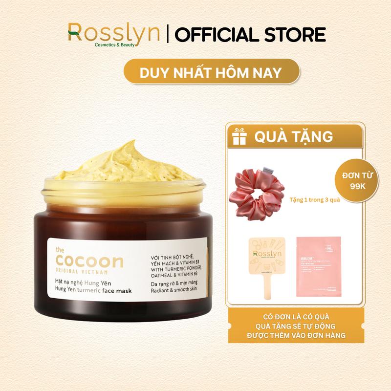Mặt nạ nghệ Hưng Yên Cocoon giúp da rạng rỡ & mịn màng 30ml Rosslyn