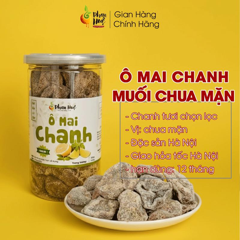 Ô mai xí muội chanh muối chua mặn ngọt Phan Huệ hộp 100g 300g 500g giảm ho rát…
