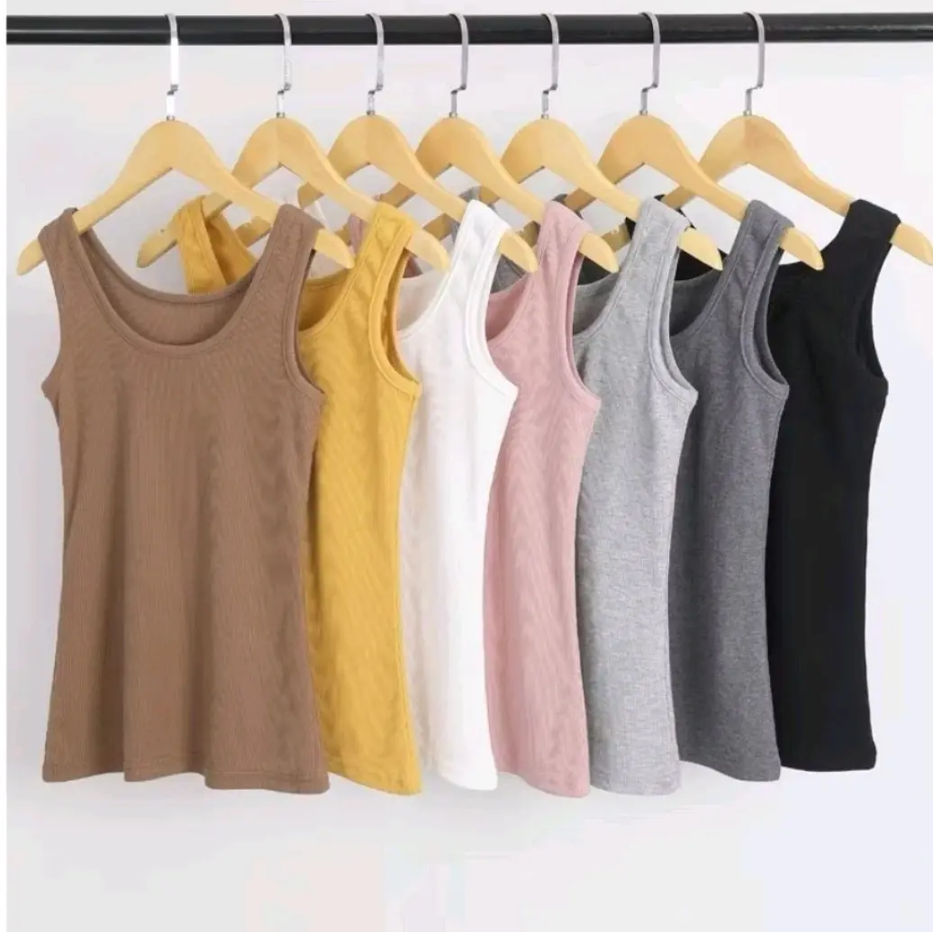 PREMIUM Agnes Ribber Tangtop Wanita / Tanktop Wanita Agnes Rib