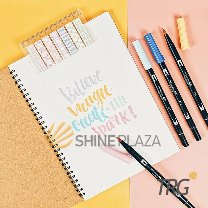 Buku Tulis Catatan B5 Bookpaper Dot Grid Plain Ruled TRG - TRG Kraft Cover Spiral Notebook 2