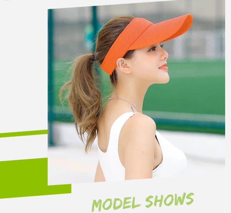 Product Introduction of Sun Hat Women Baseball Cap Summer White Sun-Proof Caps Empty Top Visors Seaside Outdoor Sport Tennis Golf Hat 6