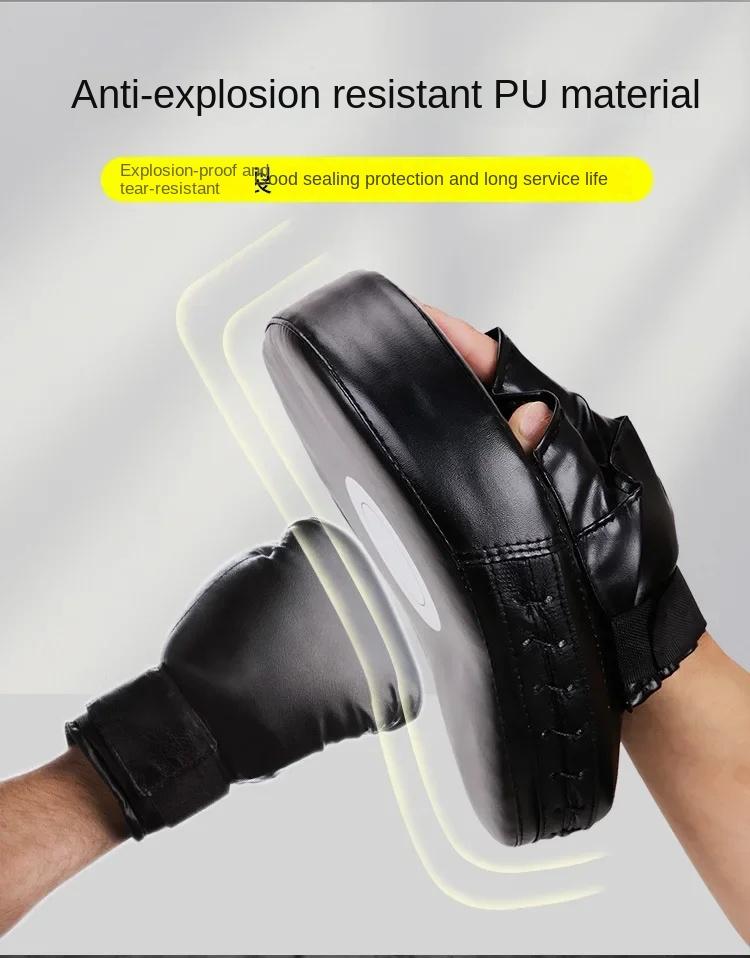 Product Introduction of 1PCS Boxing Hand Target Martial Thai Kick Sanda Training Thickened Karate Training Mitt Focus Punch Pads   bruce lee 12