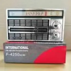 Radio International F-4250 AC/DC Model Jadul Big Sound Radio Portable AM FM SW