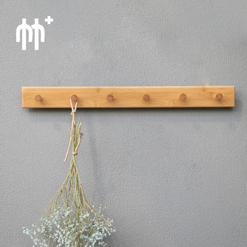 Wall hanging rack, entrance hall hook, long strip punch-free coat rack, wall coat hook