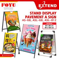 Gambar Extend Stand Display Banner Poster Menu Pavement A Sign Board 60x80cm 80x120cm Dua Sisi Outdoor Indoor AS-68 ASL-68 ASL-812 - ASL-68S dari Foyu Photo Kota Administrasi Jakarta Selatan 1 Tokopedia