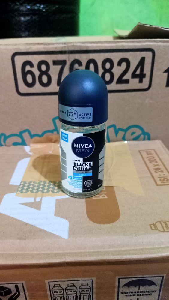 Nivea Men Antiperspirant Deodorant Cool Kick Freezy Green | Cool Blue | Darkwood | Espresso | B&W Original | B&W Fresh 50ml Perlindungan Anti-Perspirant 72 Jam Roll On