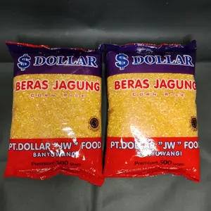 beras jagung dollar super dua bungkus 1 kg / satu bungkus 500 gr, beras jagung pulen,  beras jagung