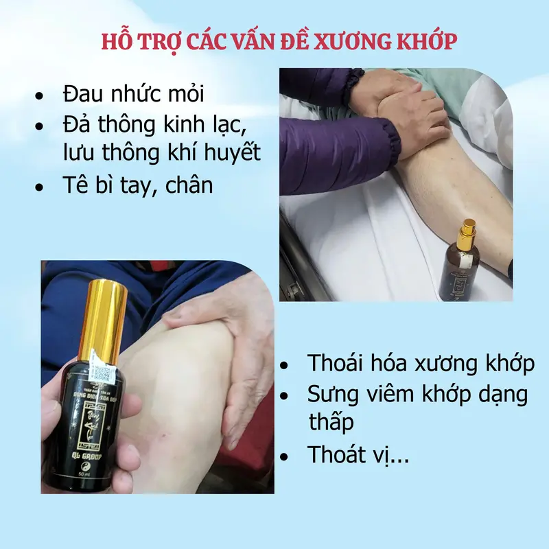 TINH DẦU XOA BÓP XƯƠNG KHỚP - ĐẢ THÔNG KINH LẠC 100ML - Massage, đau mỏi vai gáy, chấn thương thể thao 4