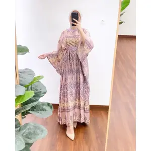 Gamis kaftan silk mix payet cantik