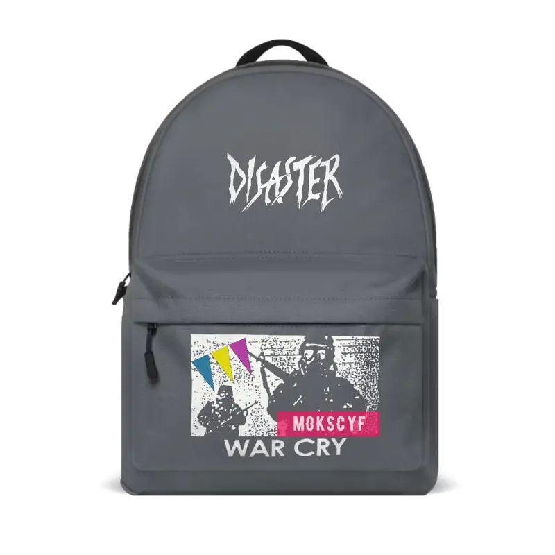 Tas Ransel Sekolah Backpack Laptop Pria MOCKS Disaster War Cry 1