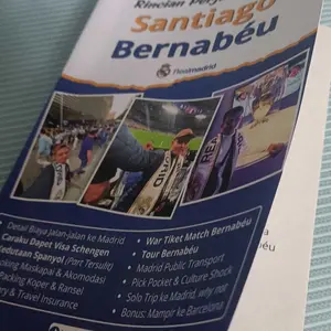 Buku Rincian Perjalanan ke Santiago Bernabeu - Soft Cover Original 2025