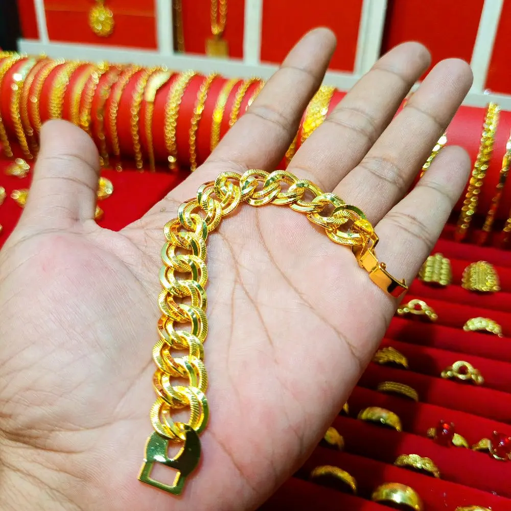gelang koin mesin, aman di pakai setiap hari Bracelets rantai