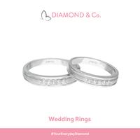 Gambar Diamond & Co - Cincin Kawin Berlian DCKSS0028 - Laki Laki dari Diamond & Co. Kota Tangerang Selatan 1 Tokopedia