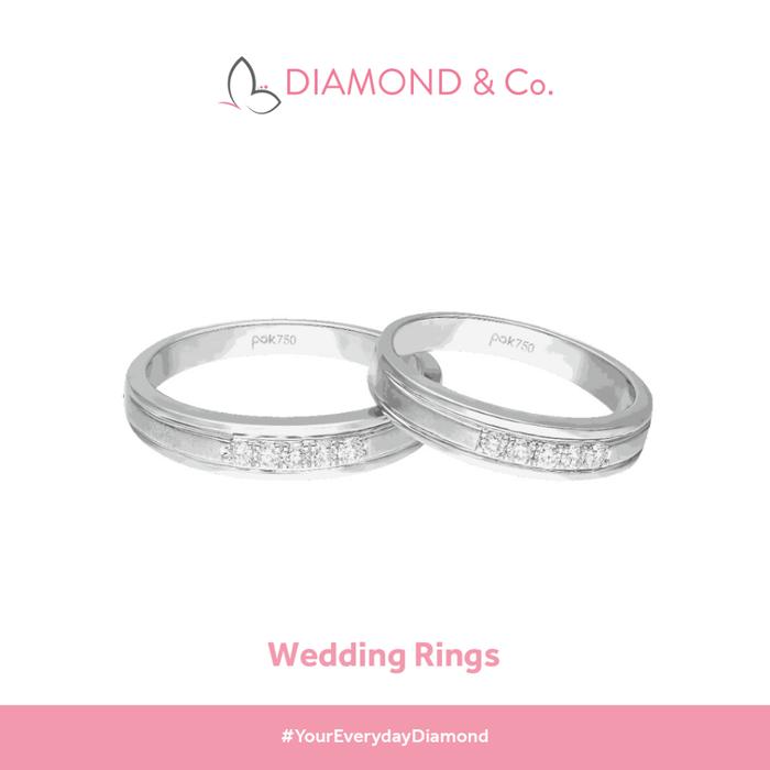 Gambar Diamond & Co - Cincin Kawin Berlian DCKSS0028 - Laki Laki dari Diamond & Co. Kota Tangerang Selatan Tokopedia