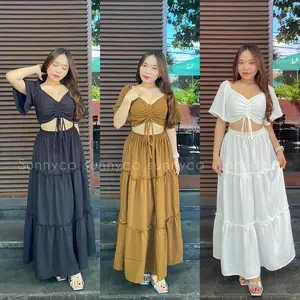 SET CLAUDI / SETELAN WANITA AIRFLOW / ROK RUFFLE