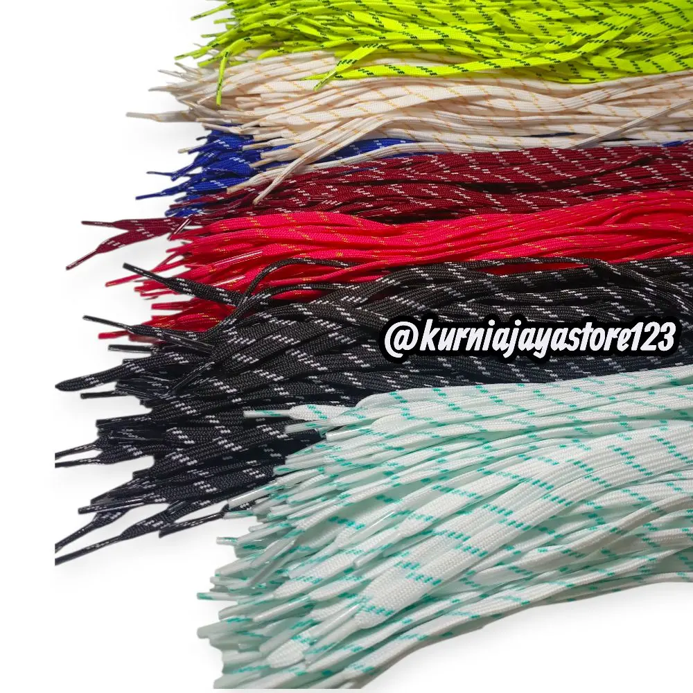 2 pcs Tali Sepatu motif keren/tali hudi 110 cm Sneaker Shoe laces bola futsal Pria wanita