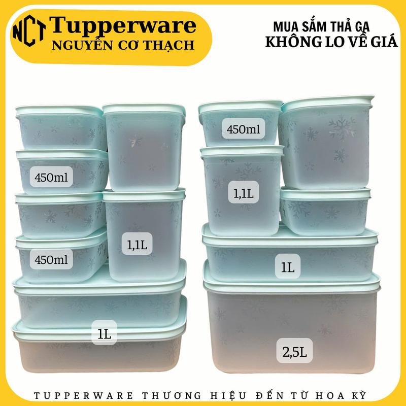 TUPPERWARE - COMBO HỘP BẢO QUẢN THỰC PHẨM TRỮ ĐÔNG MAFIT SÉT 14 TUPPERWARRE CHÍNH HÃNG