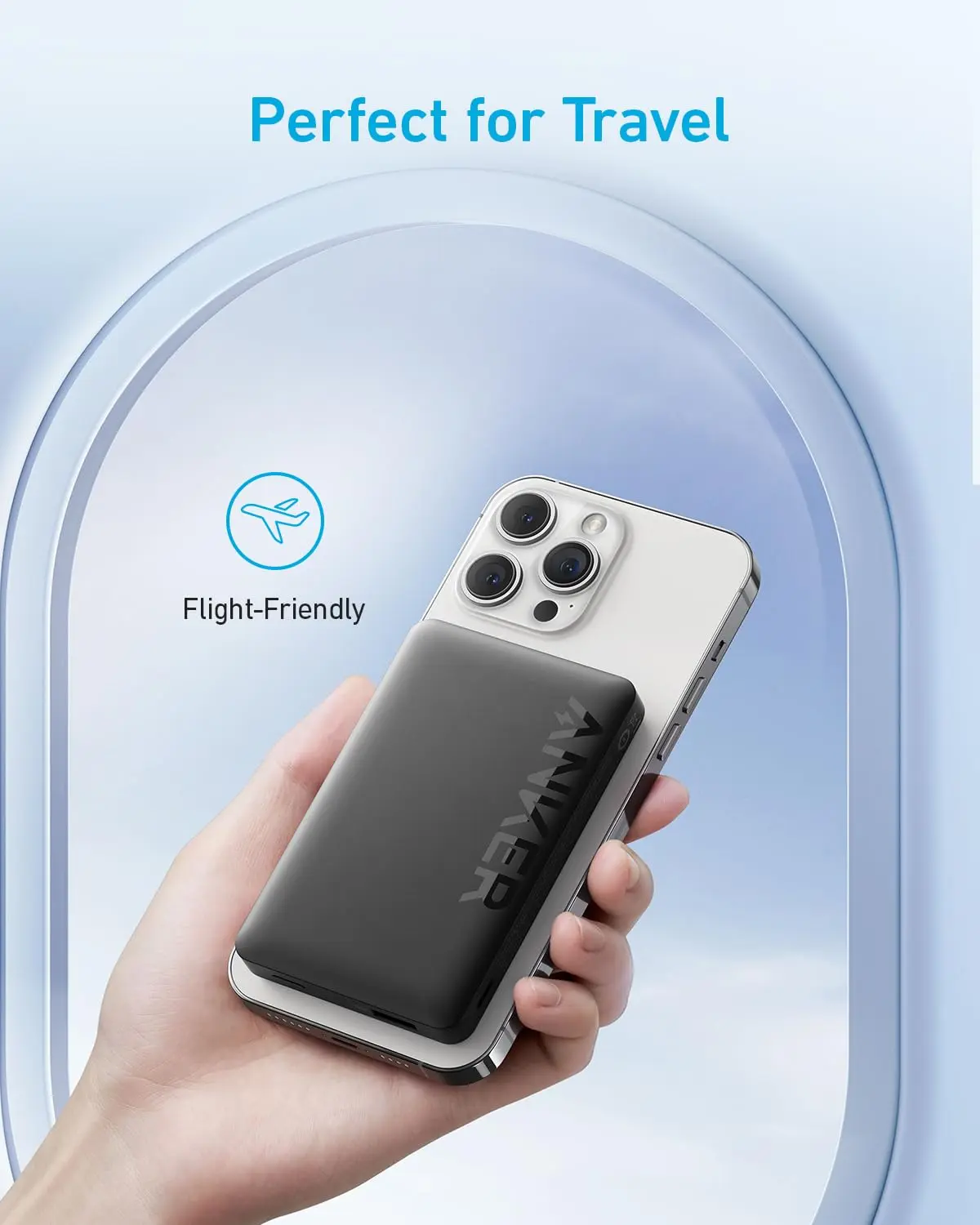 anker 334 Magnetic Battery (MagGo), 10000mAh Magnetic Wireless Charger