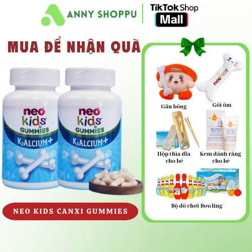 Neo kids Canxi, Neo Kids Gummies canxi K2ALCIUM+ Canxi cho bé Giúp bổ sung Canxi kết hợp vitamin D3 và K2