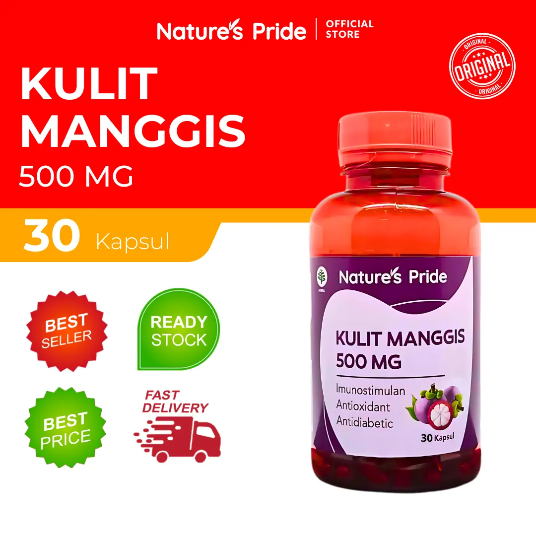 NATURE'S PRIDE KULIT MANGGIS 500 MG ISI 30 Kapsul