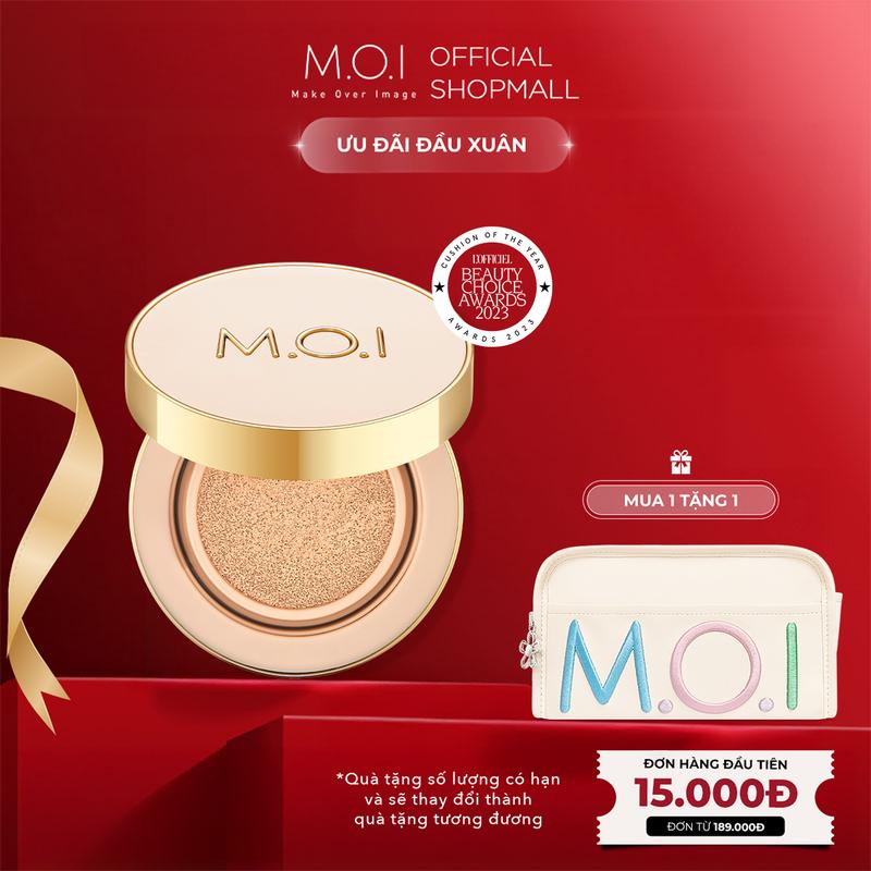  Phấn nước Kiềm Dầu Che Khuyết Điểm SPF 50+ PA+++ MOI Premium Baby Skin Cushion 12g 