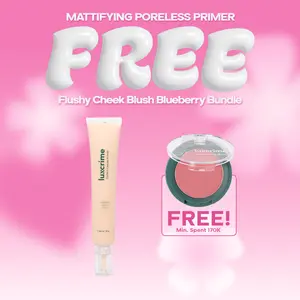 Luxcrime Perfect Canvas - Mattifying Poreless Primer - Mengecilkan Pori & Kontrol Minyak - Makeup Lebih Nempel dan Awet Seharian