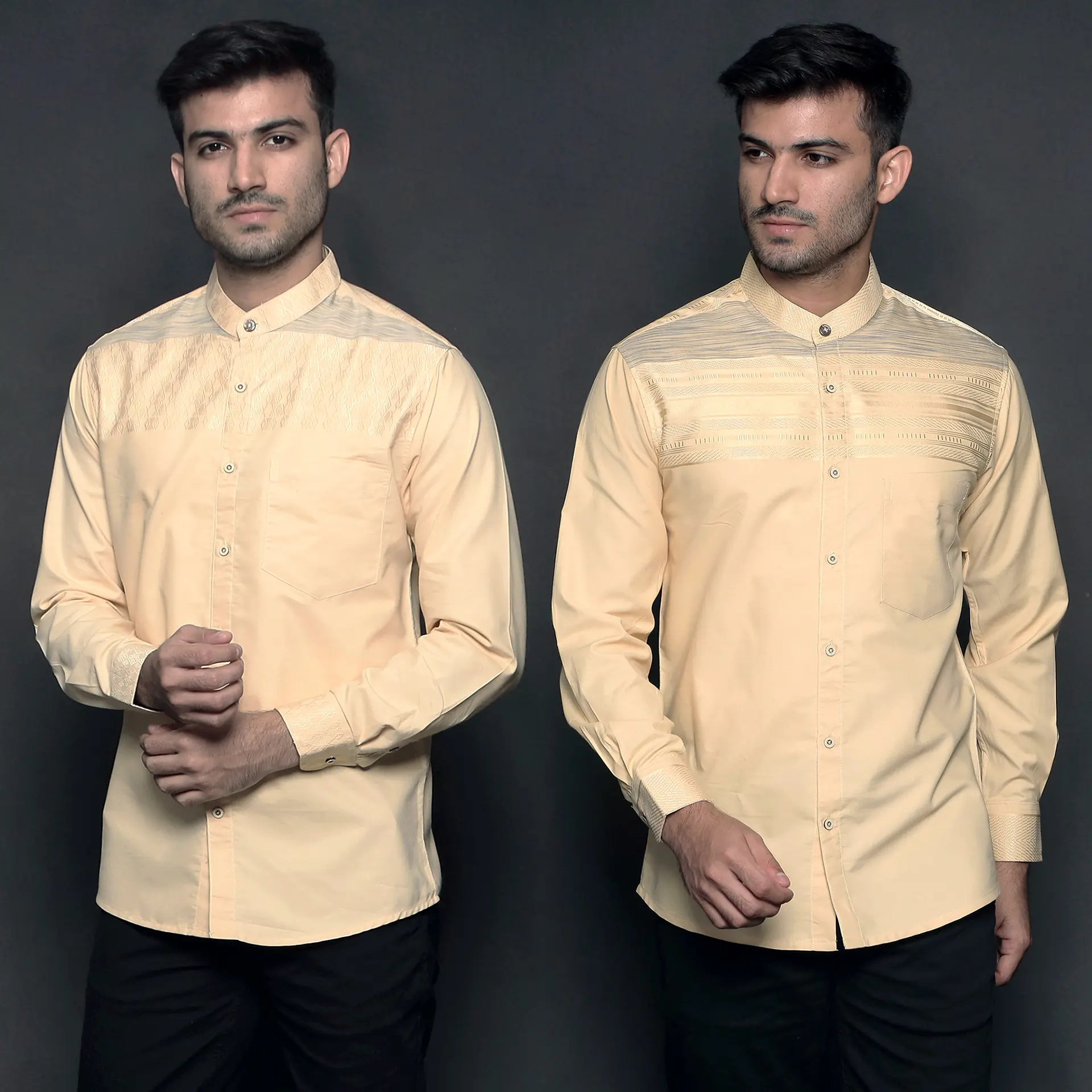 Casella Baju Koko Lengan Panjang | Baju Koko Horizontal Harun Muslim Dewasa