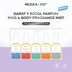 [Dapat 5 Botol] Parfum Hair & Body Fragrance Mist Mezuca 30mL with Vitamin E and Aloe Vera BPOM