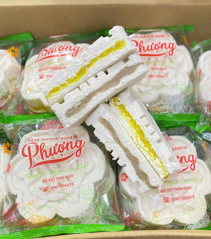 [Nguyệt/ Phượng]COMBO 6 & 10 BÁNH IN (HSD 20 NGÀY) NHÂN DỪA NON VÀ NHÂN ĐẬU XANH  Cake Ăn Vặt 7