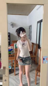Product Review of Áo thun thêu MaMie hình kitti form ôm body cho nữ, baby tee đủ màu chất cotton co giãn thoải mái. from B** n**️ 0