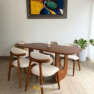 Meja makan set / Meja makan minimalis / Meja makan scandinavian / meja kursi cafe / mejamakan modern