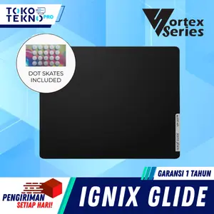 Vortexseries Vortex Ignix Glide VP001 / VP-001 Glasspad Mousepad / Glass Pad / Mouse Pad